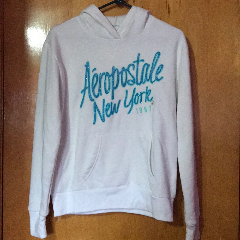 NWT White Aeropostale Hoodie. Small